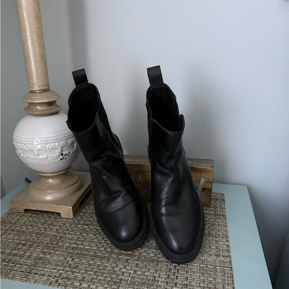 Lucky Brand Black Ankle Booties
